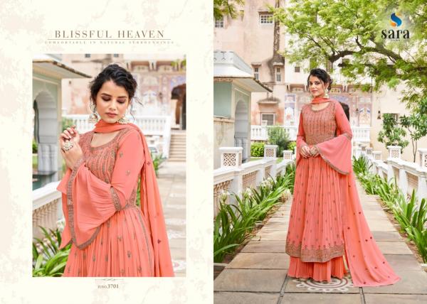 Sara Maahi Heavy Georgette Designer Embroidery Suit Collection